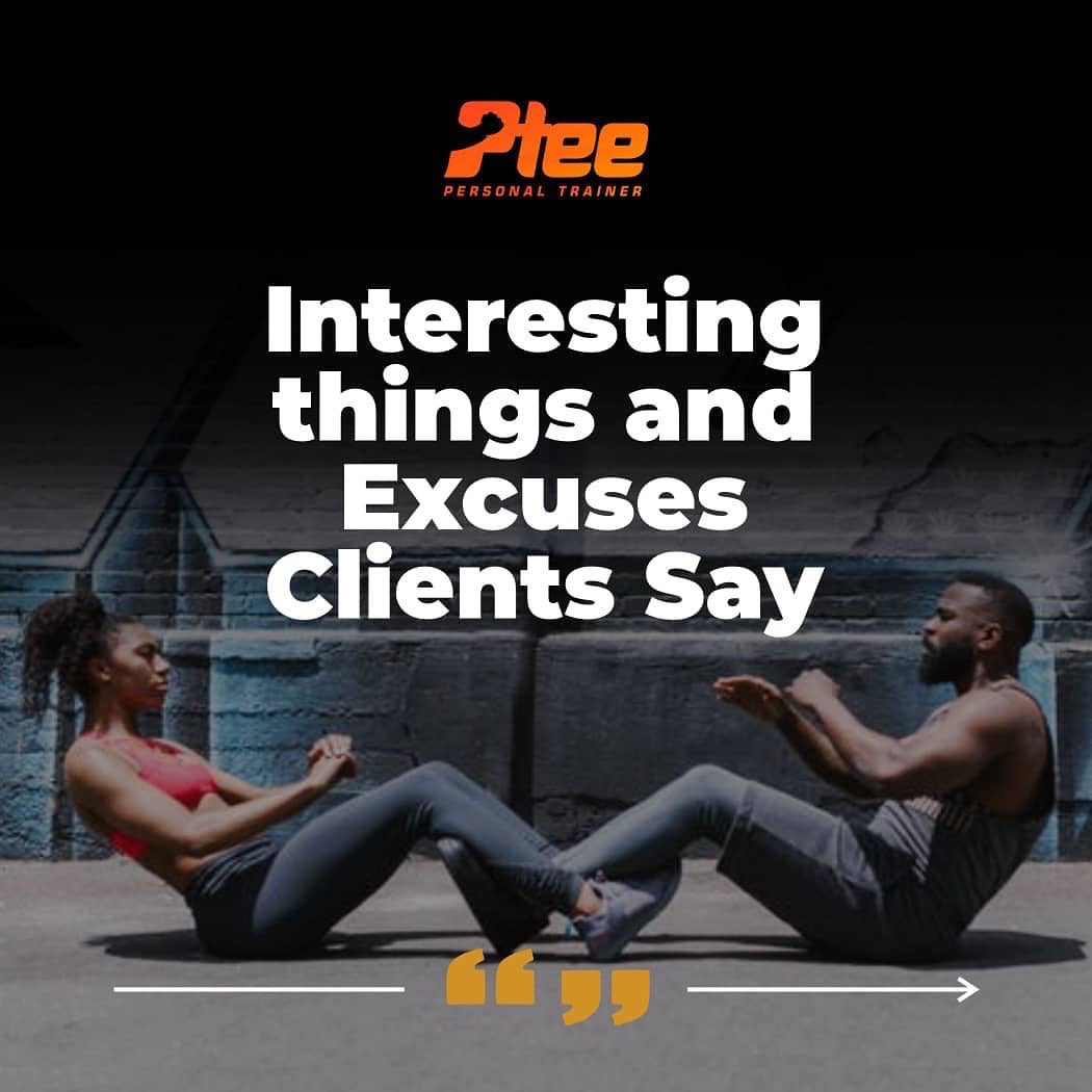 ThePTStack's tweet image. At times, clients say the most humorous things just to get out of a workout session.

What funny excuses have you heard from a client? 
Share yours in the comment section 😁