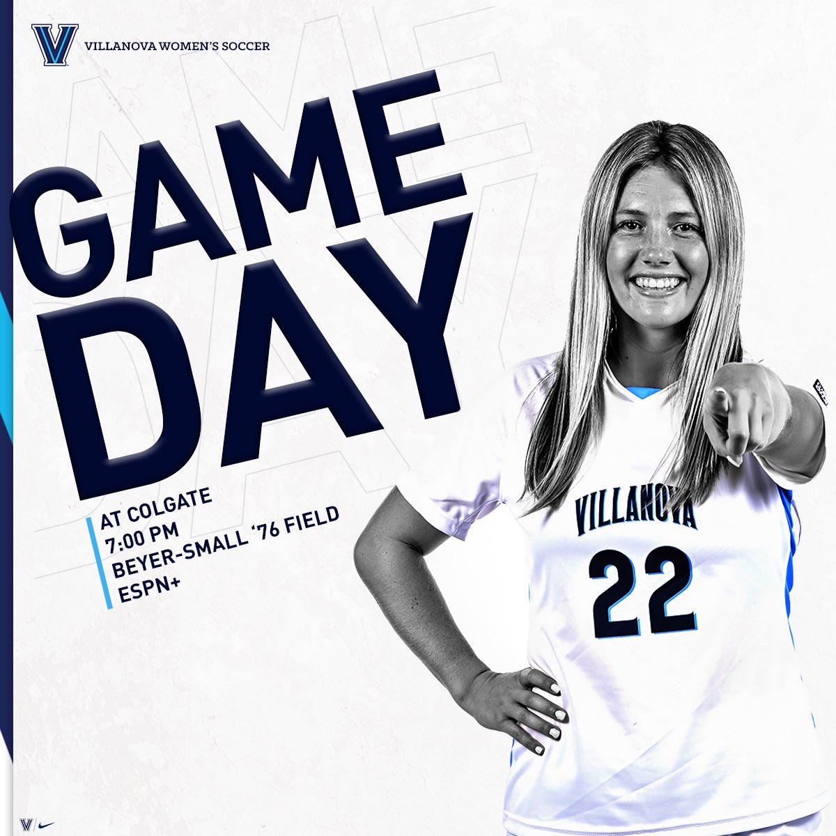 NovaWSoccer's tweet photo. Cats’ are back in the Empire State. Time for 𝐆𝐀𝐌𝐄𝐃𝐀𝐘 under the lights‼️
🆚Colgate
⏰7PM
📺ESPN+
📍Hamilton, NY

💻https://t.co/KWfYjGyCSj
📊https://t.co/BWixuTLMMr

#NovaWSOC #GoNova https://t.co/ecd38WcPZT