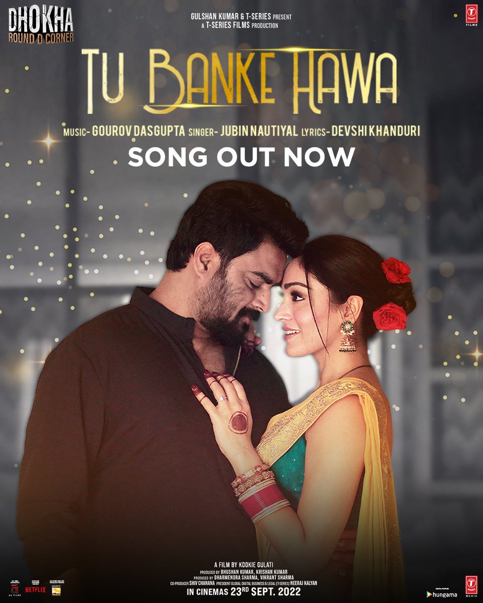 The perfect song to make you fall in love with!   #TuBankeHawa Song Out Now  💕

bit.ly/TuBankeHawa
#DhokhaRoundDCorner IN CINEMAS THIS 23rd SEPTEMBER GET READY TO BE DECEIVED