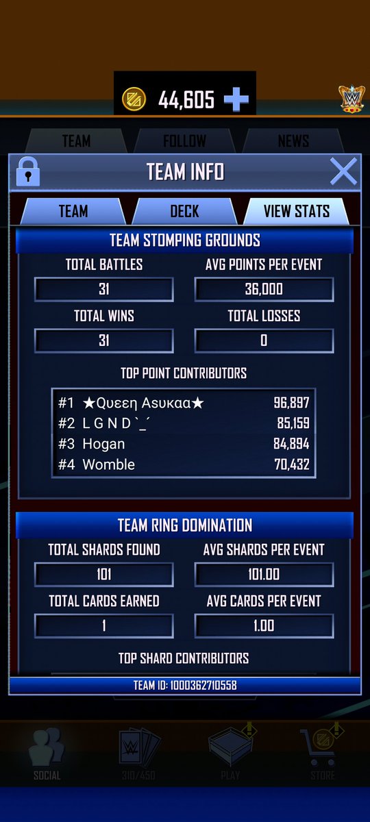 HoganSupercard's tweet photo. #TeamUn1ty!
We are looking for a suitable teammate.
Team deck should contain full heroic or blue rank event cards.
We prefer TSG grinders.
DM me 💀
#WWESuperCard https://t.co/Kuc9I6KqYK