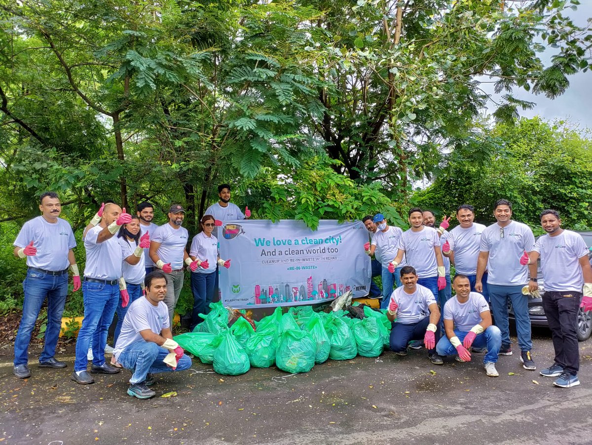 REHAUINDIA's tweet photo. Responsible disposal of waste is our crucial responsibility towards nature. In an effort to relieve this strain on Earth,REHAU has come up with the REHAU RETURN challenge , The REHAU and We Plant team reunited once again for a cleaner environment in Mumbai. #WorldCleanUpDay22 https://t.co/hCABQFD6rz