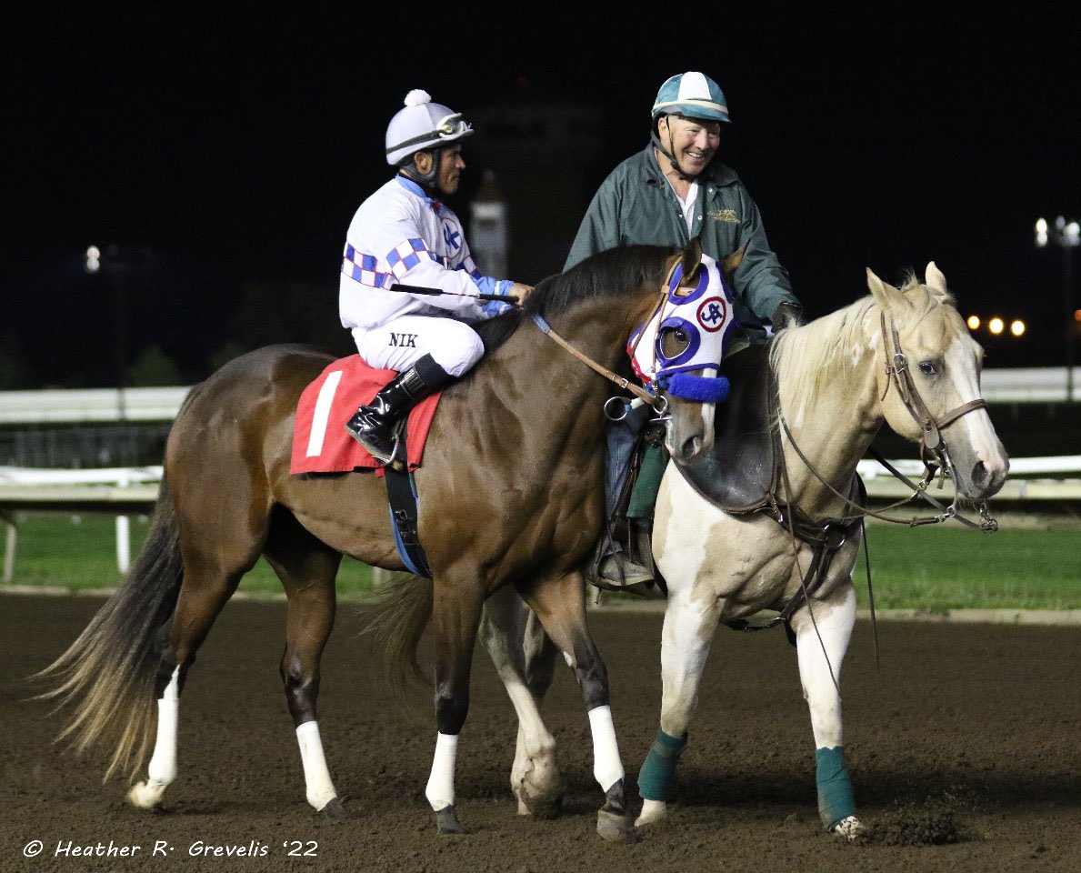 MNQHRA's tweet photo. Averys Rocket &amp; Nik Goodwin, trained by Jason Olmstead for MN owner/breeder Lunderborg LLC; @CanterburyPark https://t.co/Z1lPJy6ZUM