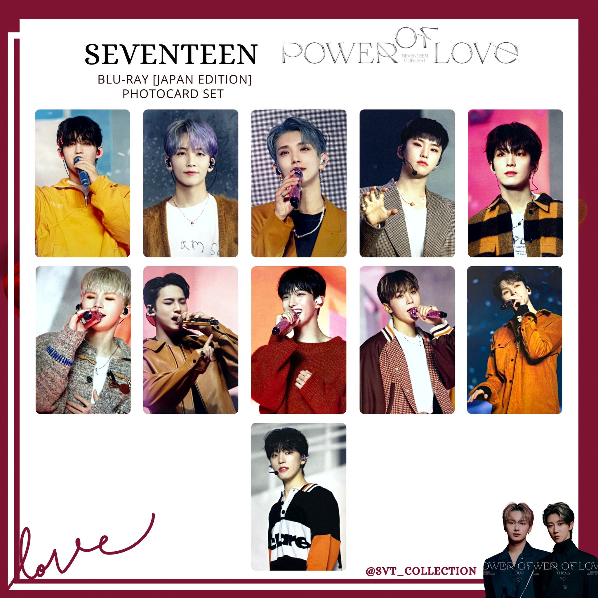 SEVENTEEN Power of Love Blu-ray Japan Edition Official Photo
