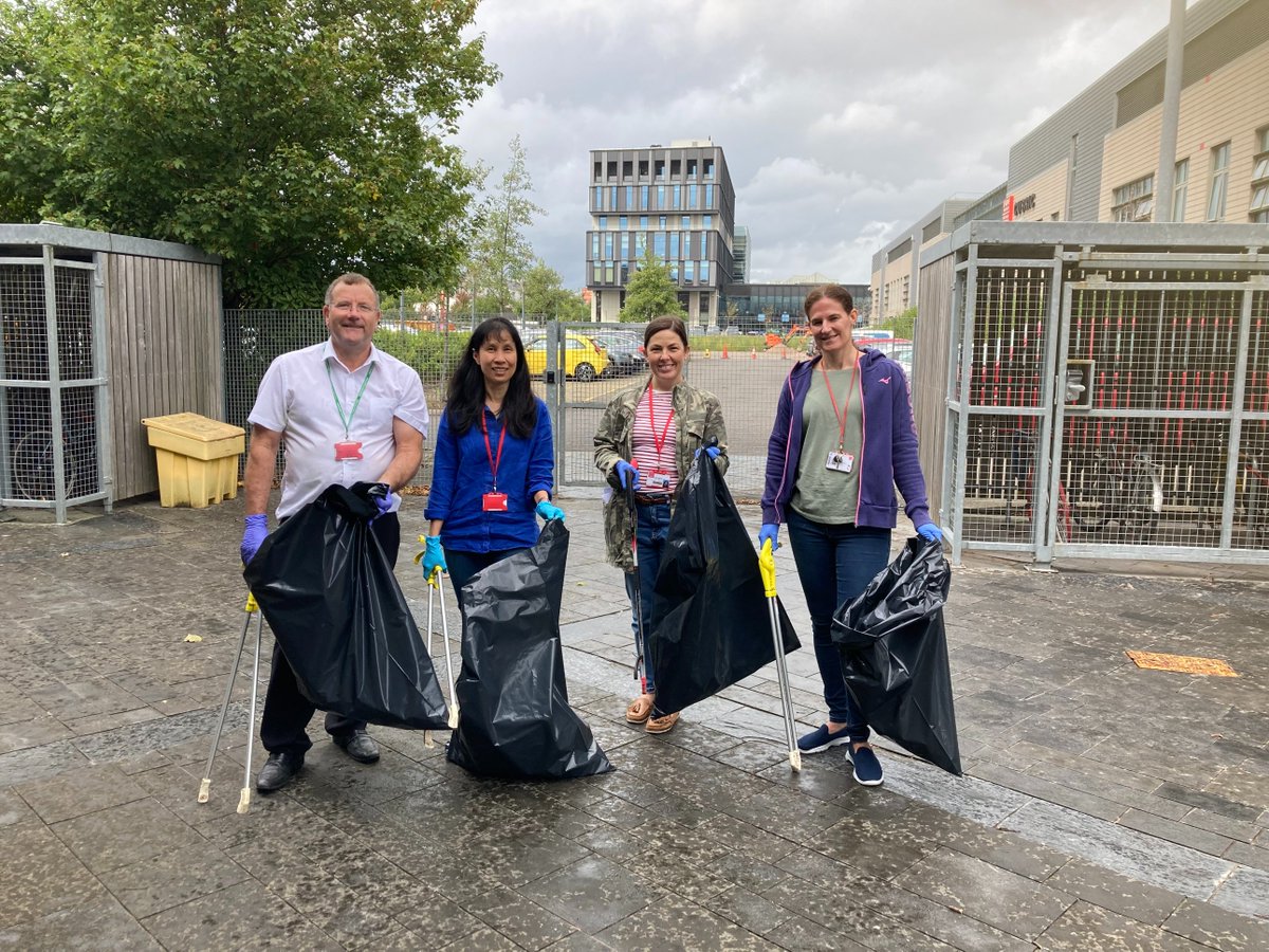 CUHedgehogs's tweet photo. The HEBHOG team warming up for the Big @HogFriendly Litter Pick Challenge that is starting next week. Great work everyone! 🤗 #litterpickchallenge #litterpickheroes https://t.co/6RHL7U0bsf