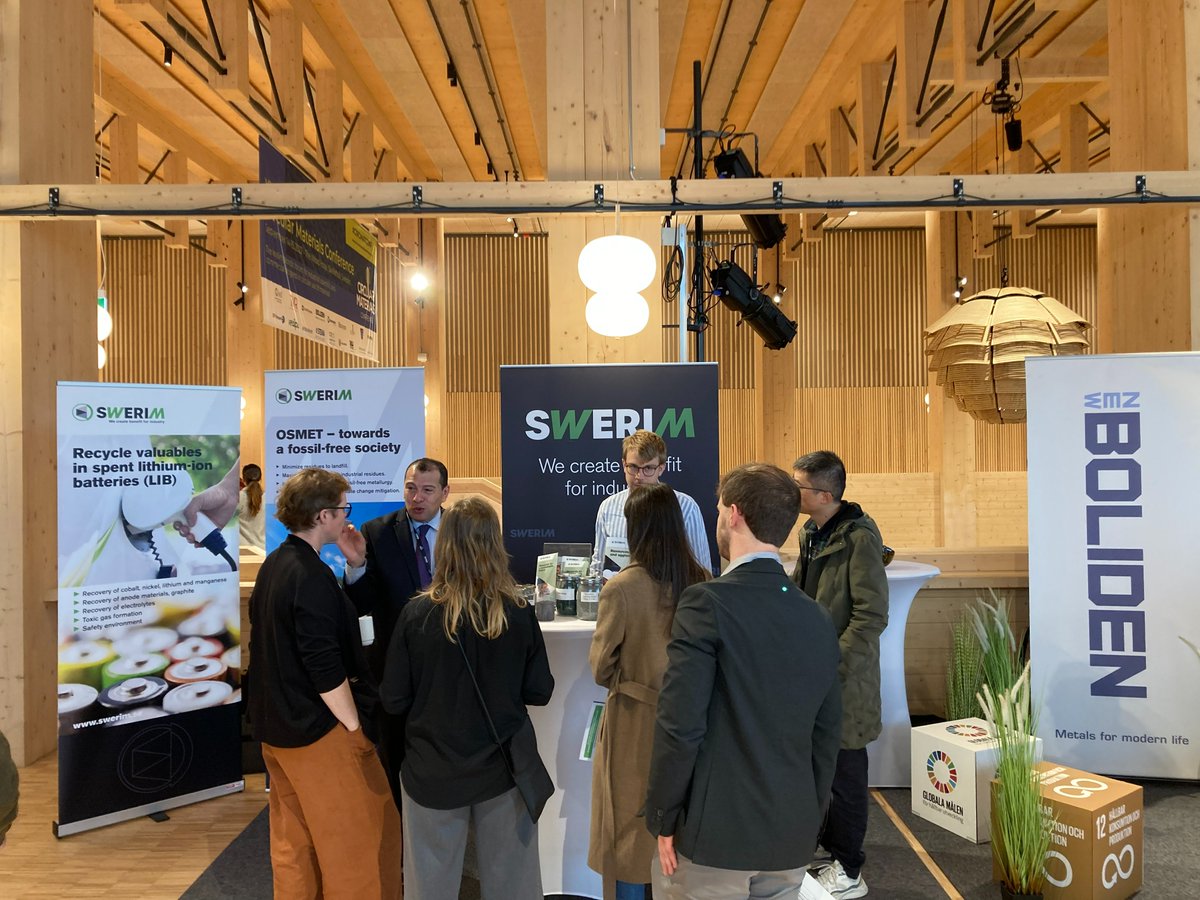 Swerim (@swerim_) on Twitter photo We are happily attending #circularmaterialsconference in SkellefteÄ today. circularmaterialsconference.se
#Boliden <a href="/IVLSvenskaMiljo/">IVL</a> <a href="/StenaRecycling/">Stena Recycling</a> @KuusakoskiRecycling Swerim AB @RagnSells_Swe <a href="/Jernkontoret/">Jernkontoret</a> <a href="/ElKretsen/">El-Kretsen</a> <a href="/RISEsweden/">RISE</a> We are happily attending #circularmaterialsconference in SkellefteÄ today. circularmaterialsconference.se
#Boliden <a href="/IVLSvenskaMiljo/">IVL</a> <a href="/StenaRecycling/">Stena Recycling</a> @KuusakoskiRecycling Swerim AB @RagnSells_Swe <a href="/Jernkontoret/">Jernkontoret</a> <a href="/ElKretsen/">El-Kretsen</a> <a href="/RISEsweden/">RISE</a>