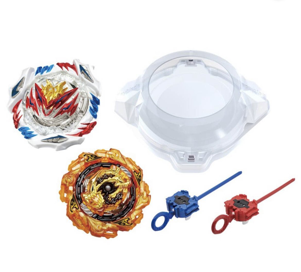 SABO_X_iP's tweet image. #ベイブレードバースト 
10月22日発売！
BUオールインワン対戦セット！

毎年恒例の対戦セット！
ホワイトver.のベリアルとゴールドver.のチェインが付属！！