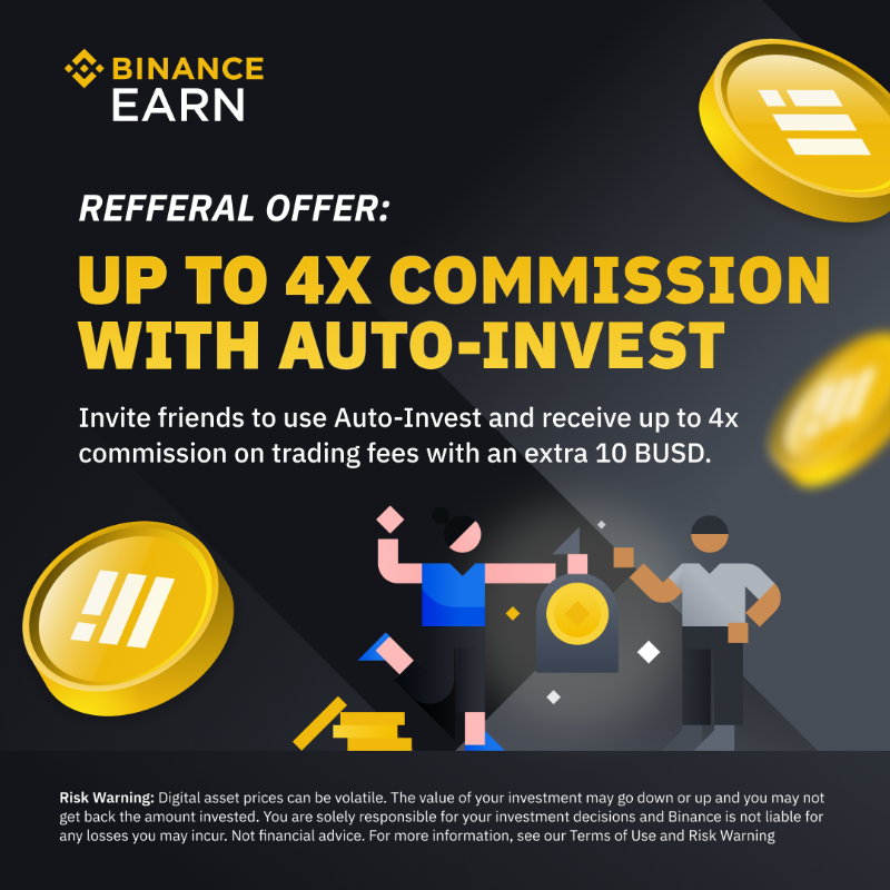 binance's tweet photo. Manage your crypto portfolio and earn rewards through #Binance Auto-Invest! 

Learn more ⬇️