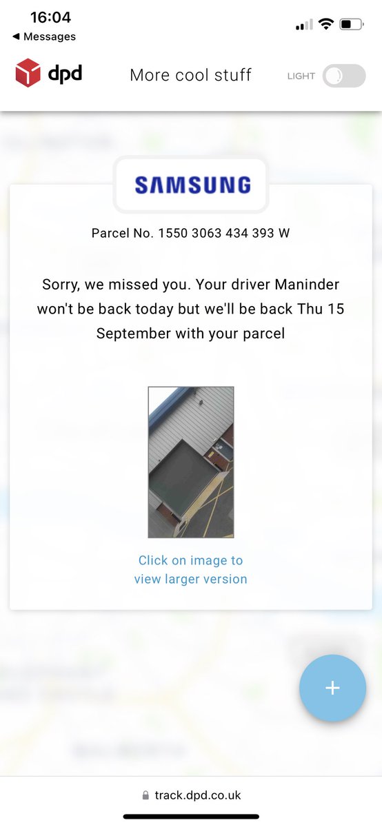 pocockins's tweet photo. @DPDgroup_news tried to deliver my parcel today waited in and they went to an industrial estate instead and have taken a photo of a workplace! Not holding much hope of it arriving tomorrow 🙈 #parcel #dpd https://t.co/1fL4cEAham