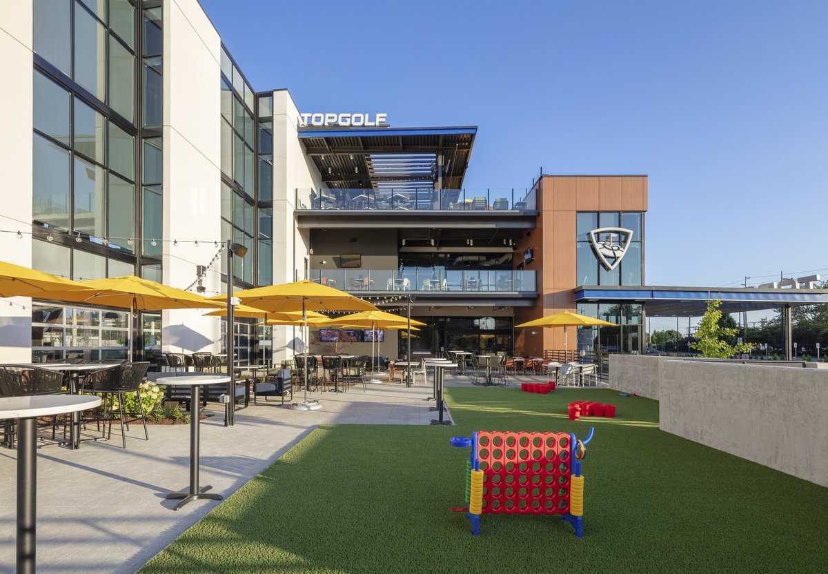 BeckGroup's tweet photo. Topgolf Renton features a video wall, skylit central atrium, climate-controlled hitting bays, sports bar, restaurant, yard games, and more.

Take a look at Beck's design project>>

Project: @Topgolf Renton
The Beck Group: #InteriorDesign, #DesignArchitect, #ArchitectOfRecord https://t.co/lUOxkXM4PU
