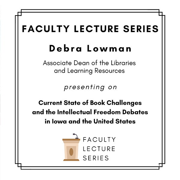tweet_scc's tweet image. We&apos;re kicking off the Faculty Lecture Series with the Associate Dean of the Libraries Debra Lowman and her presentation on the Current State of Book Challenges &amp;amp;  Intellectual Freedom Debates on Sept. 21 #THECommunitysCollege #IntellectualFreedom #BookChallenges