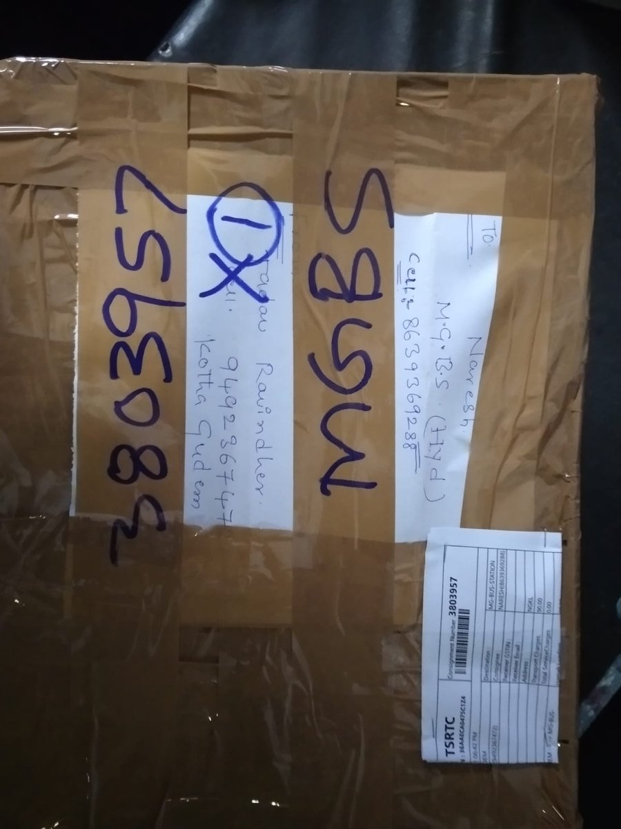 nareshche1's tweet photo. @BusinessheadCps Dear sir, it's been two days, I didn't receive my parcel. But it is showing that the parcel reached at MGBS two days ago, but the parcel was not available there. No one is there to check where parcel was gone. Please do help me. @TSRTCHQ @tsrtcmdoffice https://t.co/8k54ToOI3x