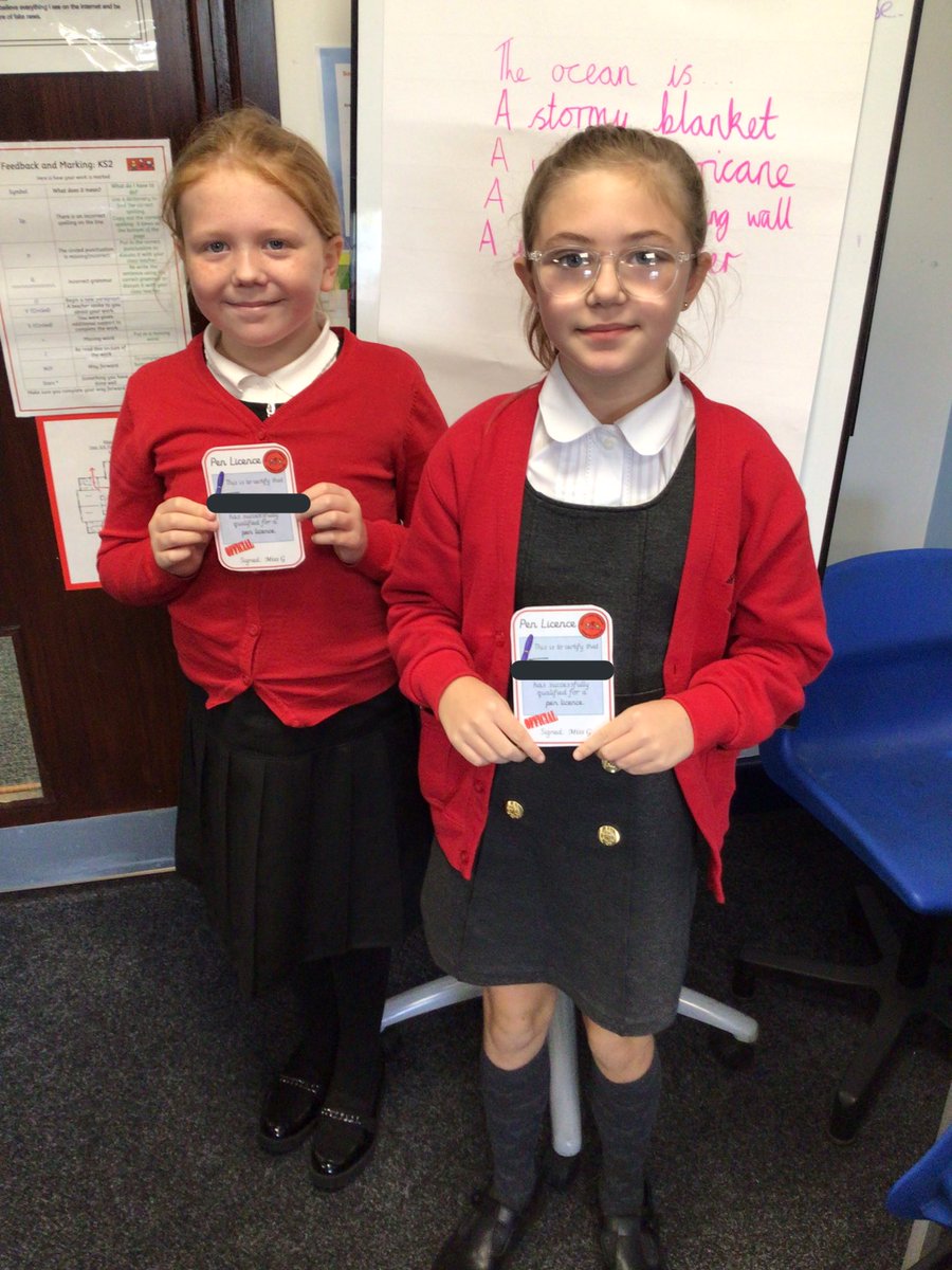 Miss Gowthorpe (@bps_gowthorpe) on Twitter photo Two pen licences received in 6CG already! What superstars 🌟🖊<a href="/BoothferryPS/">Boothferry Primary #weareBoothferry</a> <a href="/MrCapewell77/">Mr Capewell</a> @MrsLordLaverick Two pen licences received in 6CG already! What superstars 🌟🖊<a href="/BoothferryPS/">Boothferry Primary #weareBoothferry</a> <a href="/MrCapewell77/">Mr Capewell</a> @MrsLordLaverick