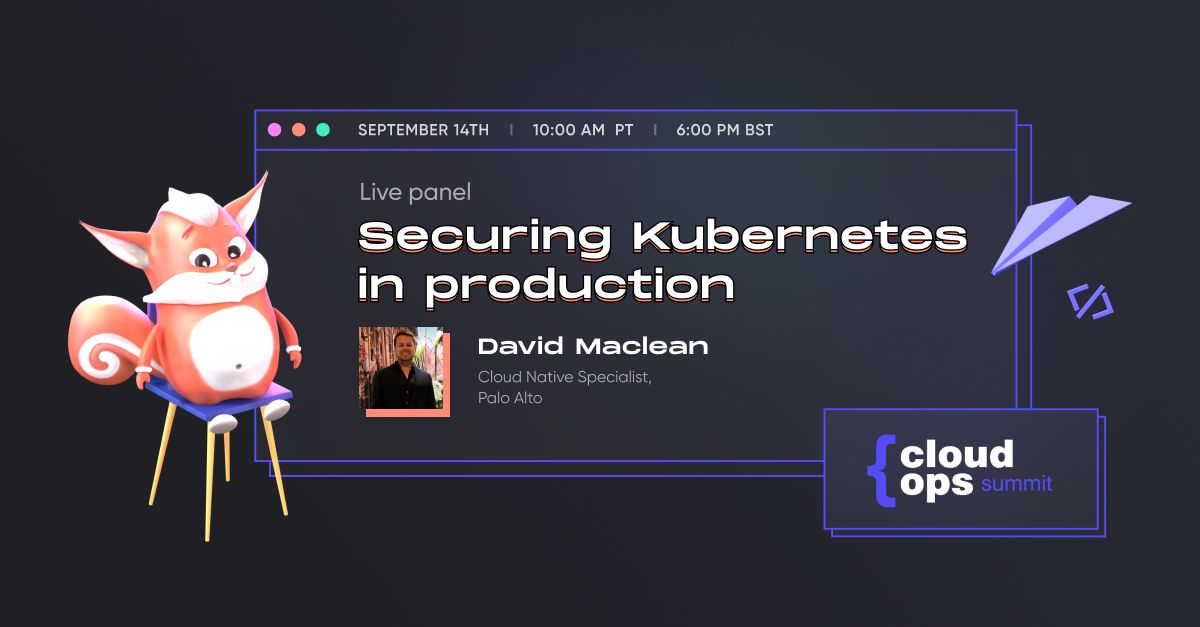 Today! David Maclean from <a href="/PaloAltoNtwks/">Palo Alto Networks</a> while he shares from his vast experience leveraging automation and orchestration as part of the journey to realize a true #security first approach while developing, deploying and running applications. 
hubs.ly/Q01m1FV_0
#kubernetes