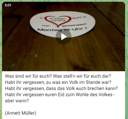 RPFDMOPO's tweet photo. Nachdem ich über die Demo von "Dresden vereint" (#dd1209) berichtet hatte, bekomme ich Mails, die den rechtsextremen Einfluss auf die Demo bestreiten. Für die nächste Demo wirbt der Veranstalter mit einem Liedtext der Neonazi-Liedermacherin Annett Müller (vor ihrem Ausstieg). https://t.co/2XQAZtRXoR
