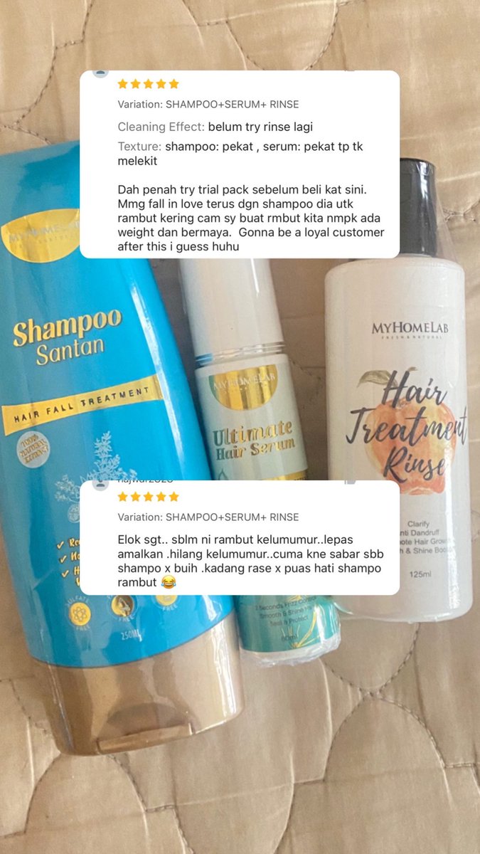 nunnajmeen's tweet photo. Ada masalah (untuk yang berambut nipis pendek paras telinga ):
 - Kelemumur berminyak (melekat dekat kepala) dan berkeping
  - Rambut cepat berminyak dan gatal
  - Rambut rasa sedikit kering dan kusut
  - Rambut gugur

Recommended: Set Shampoo, Serum, Hair Treatment Rinse https://t.co/H8fMhvTbpn