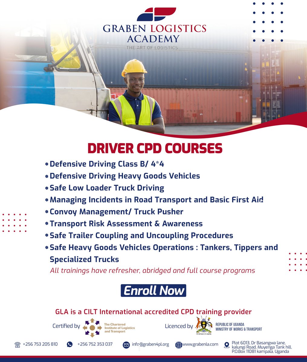 𝑫𝒊𝒅 𝒀𝒐𝒖 𝑲𝒏𝒐𝒘 that fostering professionalism amongst frontline employees is key for any business? 

Well... our HGV Drivers' CPD courses are here to equip your drivers with the right skillset to operate in a secure &amp; efficient way. 

Signup now. See flyer👇for details