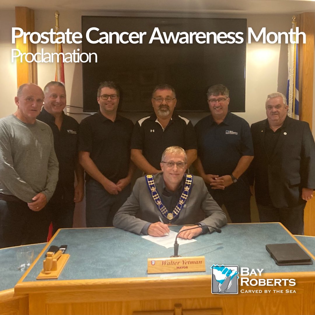 Town_BayRoberts's tweet image. At last night’s council meeting, September was proclaimed Prostate Cancer Awareness Month in Bay Roberts. 

🔗 Want to learn more about Prostate Cancer Awareness Month? Read here: cancer.ca/en/ways-to-giv…

#BayRoberts