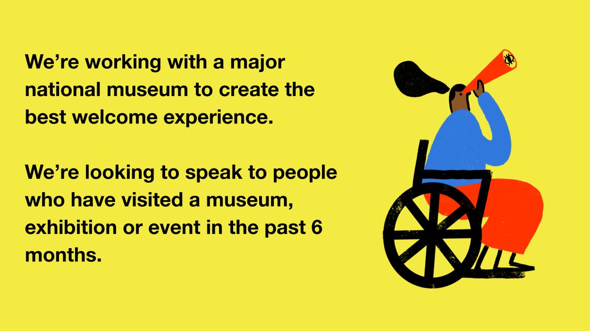 What makes a great welcome experience for you? We’re conducting user research to understand how to design the best museum welcome experience. As a thank you for your time we’re offering a £40 Love2Shop voucher

Fill in this survey if you’re interested smartsurvey.co.uk/s/YT2UF8/