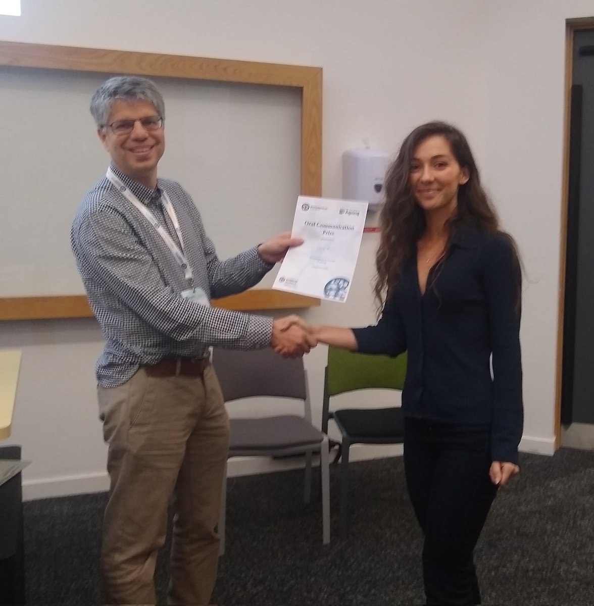 British Society for Research on Ageing (@bsrageing) on Twitter photo 🏆And now, the big one....🏆
This years Korenchevsky Prize, awarded to the best early career researchers oral presentation is to <a href="/DiannaMarcu/">Diana Marcu</a>.
The Korenchevsky Prize funds an ECR to present at <a href="/americanaging/">American Aging Association</a> 2023 on behalf of the BSRA. 🏆And now, the big one....🏆
This years Korenchevsky Prize, awarded to the best early career researchers oral presentation is to <a href="/DiannaMarcu/">Diana Marcu</a>.
The Korenchevsky Prize funds an ECR to present at <a href="/americanaging/">American Aging Association</a> 2023 on behalf of the BSRA.