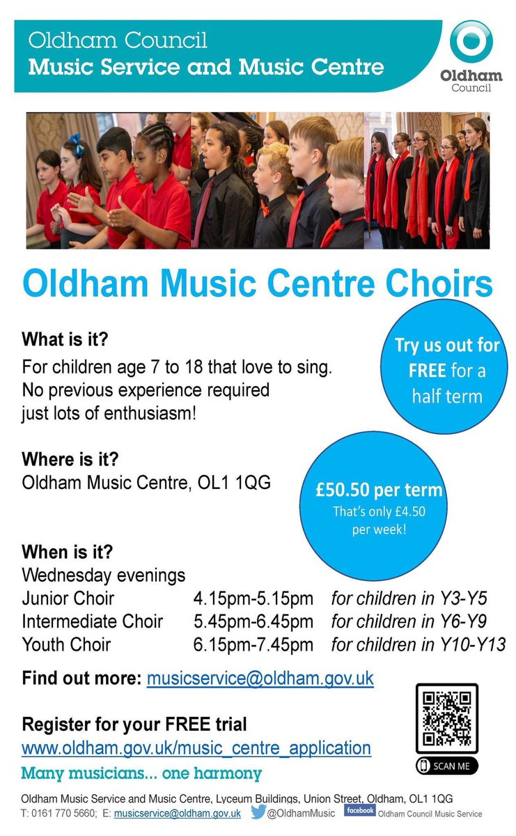 We are recruiting for our Choirs. Come along and try it for FREE!