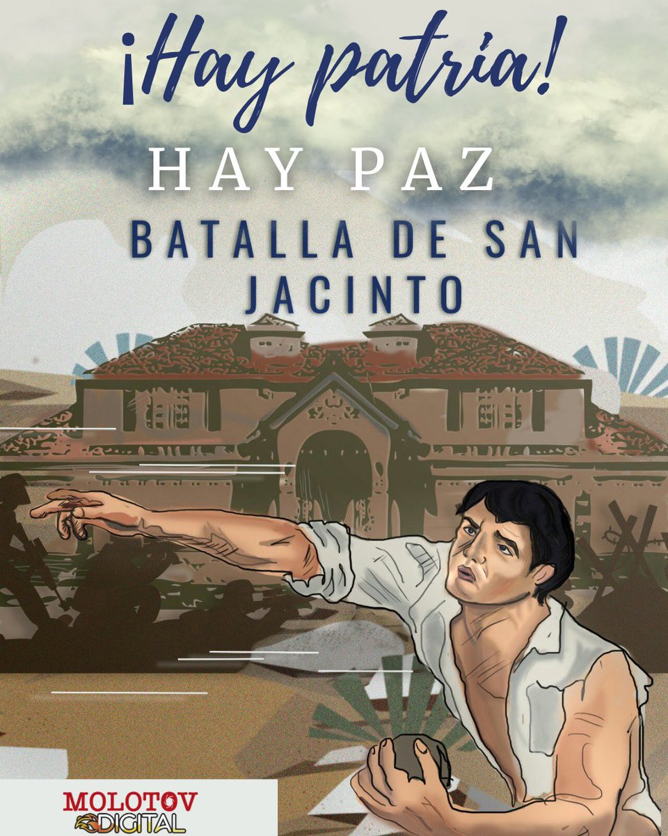 molotovdigital_'s tweet photo. #Nicaragua || #14Sept
Hoy celebramos 166 años de la Batalla de San Jacinto, recordando él hecho histórico de Andrés Castro al derribar a un filibustero de una pedrada.

Ejemplo vivo de la defensa de la soberanía nacional.

#HayPatriaHayPaz 
#PatriaBenditayLibre https://t.co/hrLLWITYs2