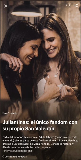 JuIiantinaNews's tweet photo. Hoy estamos de fiesta por nuestro 4 SAN VALENTÍN JULIANTINA!!. https://t.co/vKGxWnlWUS