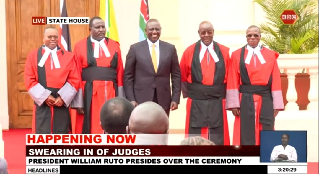 nderitu_kim's tweet photo. President Ruto has fulfilled his pledge to ensure that judiciary is working and has enough capacity to discharge its duty.
#workbegins https://t.co/oeGZKUfA8s