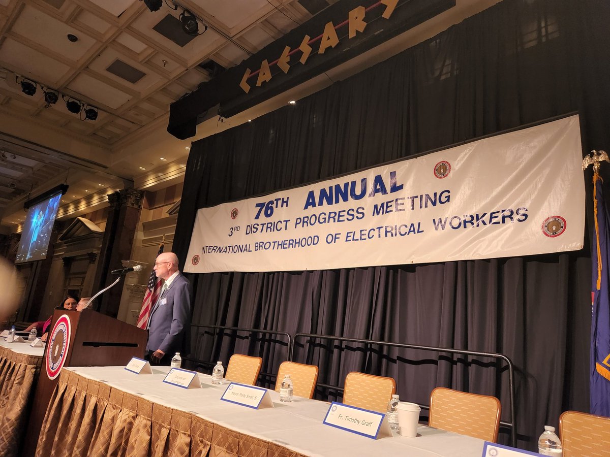 SocialNewark's tweet photo. At the International Brotherhood of Electrical Workers in Atlantic City. https://t.co/pYunVX07Kf