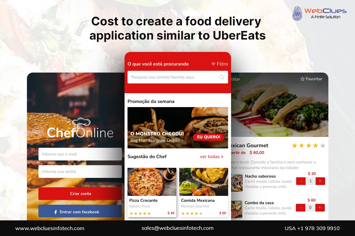 WebCluesInfo's tweet photo. Cost to create a #fooddeliveryapplication similar to #UberEats can be around $15000-$50,000 depending on features & functionality. Hire expert developers from @WebCluesInfo at $15 to develop a #customfooddeliveryapp. Consult us now!
Visit: https://t.co/S158HR2ERU https://t.co/ecn63AzbCg