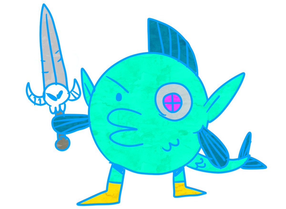 「o peixe necromante goblin guerreiro cybe」|daveのイラスト