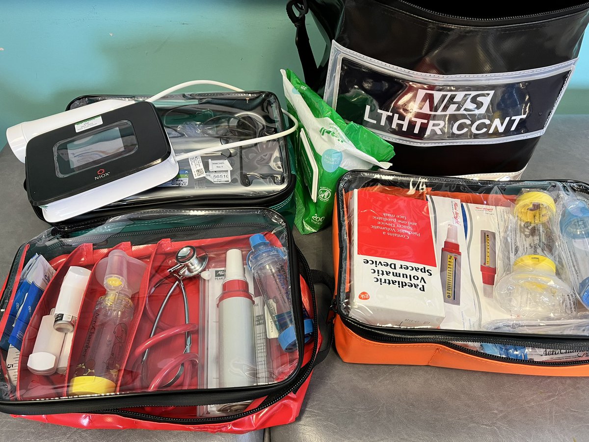 Got my asthma nurse led clinic equipment organised with the great <a href="/CommunityKitBag/">Community Kit Bag</a> I just need to organise my head now 😁 #GetYourBootBack #weccns <a href="/MrsVAAtkinson/">Victoria Atkinson.           All views are my own.</a> <a href="/LancsHospPaeds/">Paediatrics</a>
