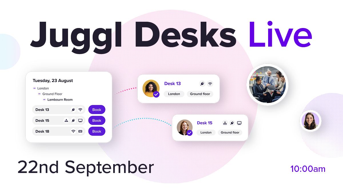 Join us for Juggl Desks Live on 22nd Sept. Great opportunity to see our easy to use desk booking system in action.
juggl.co.uk/juggl-desks-li…  #DeskBookingSoftware #HybridWorking