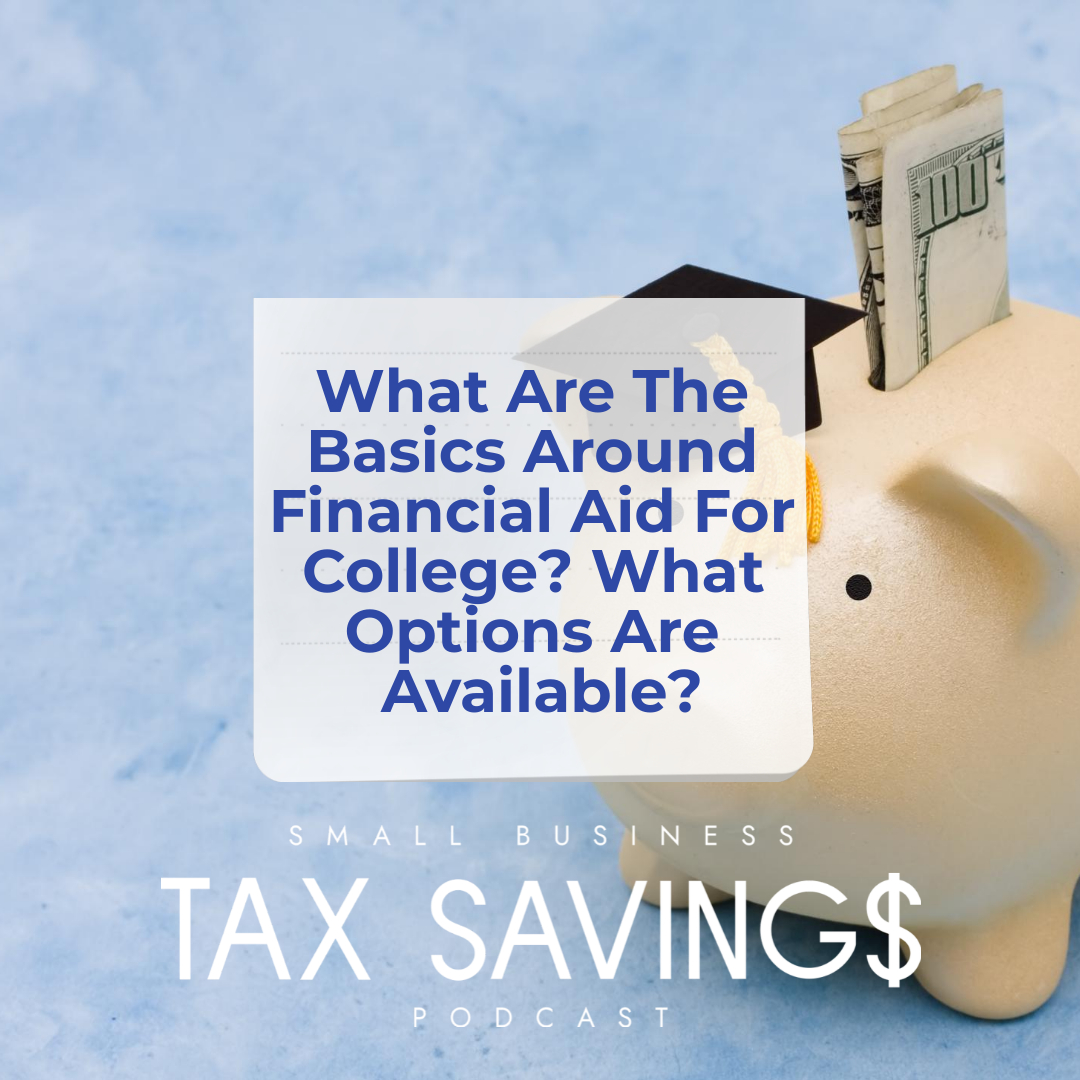 Tax_Podcast's tweet photo. ๐ What Are The Basics Around Financial Aid For College? What Options Are Available? ๐ฐ
Check it out here: https://t.co/sxHxFQVN0U
#financialaid #college #collegefinancing #TaxPlanning #SelfEmployed #BusinessOwner #Podcast #Entrepreneur https://t.co/05TgFA30Ub