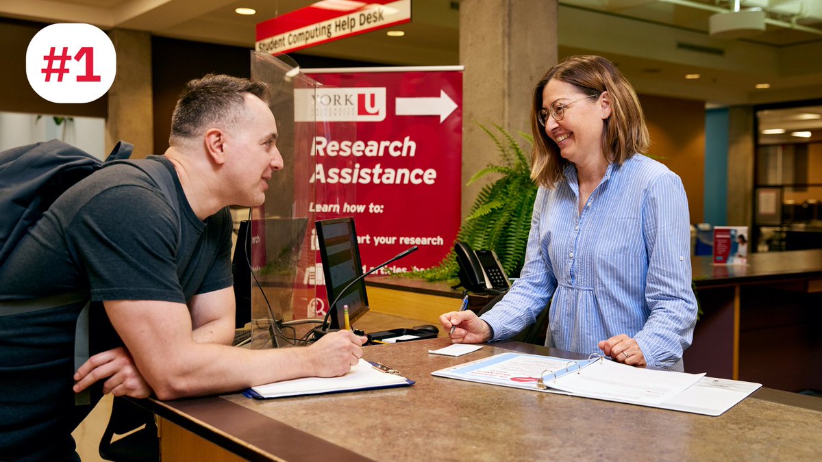 Don’t know where to start with your assignment? 
- Chat, Zoom or meet with us in person 
- 1-on-1 help starting your research  
- Friendly staff to help you find the best articles, books, data and more      
bit.ly/3qmN2jo #YorkU #WelcomeYU
