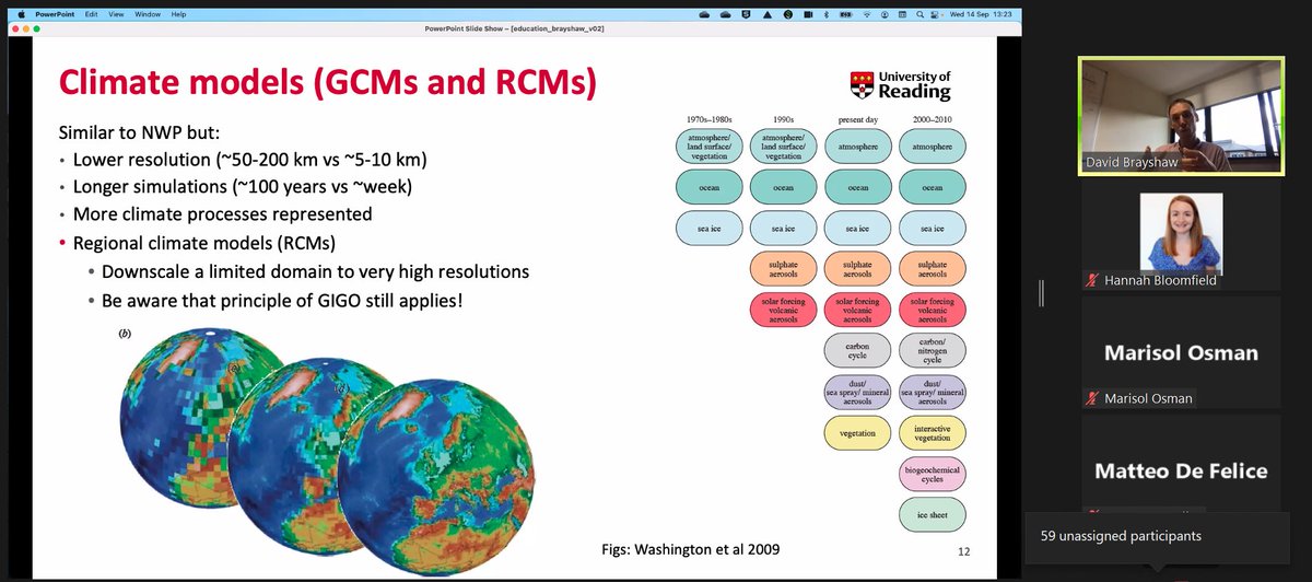 And we're off! The climate training kicked off with a great lecture from David Brayshaw introducing the fundamentals of weather and cliamte modeling.