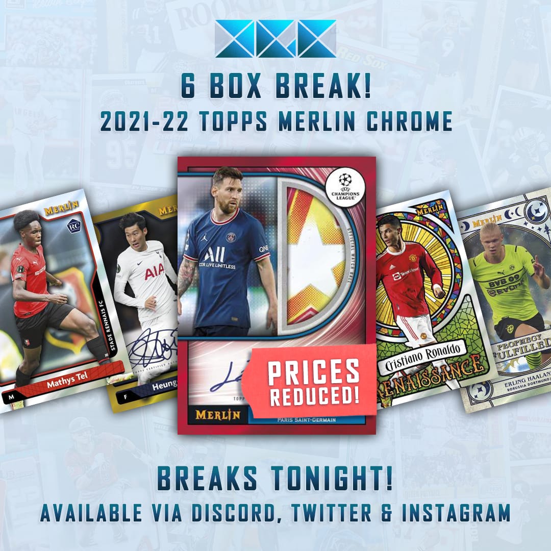 digital_grading's tweet image. Many prices have now been reduced for tonight's 6 box Merlin break. DM 8f you would like to take part.