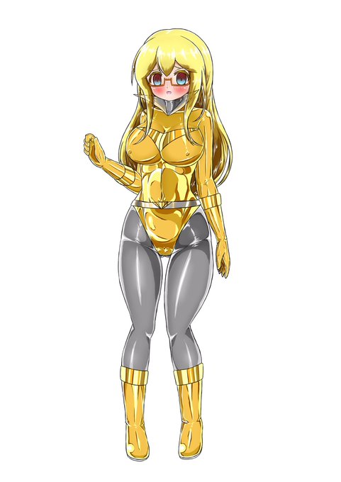 6人目の戦士、ラスティゴールド!

翻訳の合間に教師時の服装もテカらせた。彼女はなぜこんな格好で授業を・・・? 