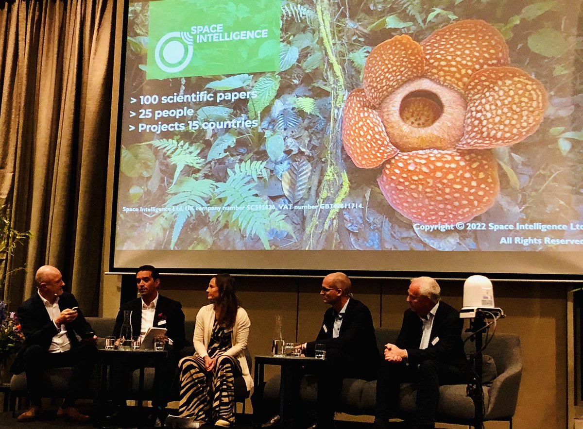 Steven_Ramage's tweet photo. @MurrayBCollins talking about great work of @SpaceIntelli at Corporate Investments in Forestry and Biodiversity #CIFB #conservation #restoration #protection #EO4Impact https://t.co/csQZYBQQDd