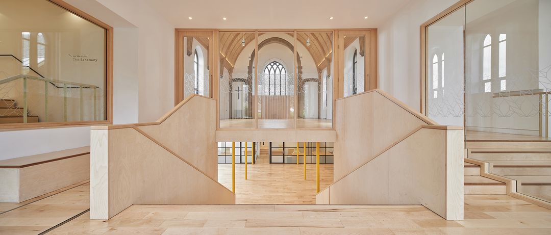 woodawards's tweet photo. The Greyfriars Charteris Centre is an elegant #timber refurbishment and extension of a former church which provides a flexible workspace, a community hub, an events space and a non-denominational sanctuary. #woodawards https://t.co/HvHa9oqfsy