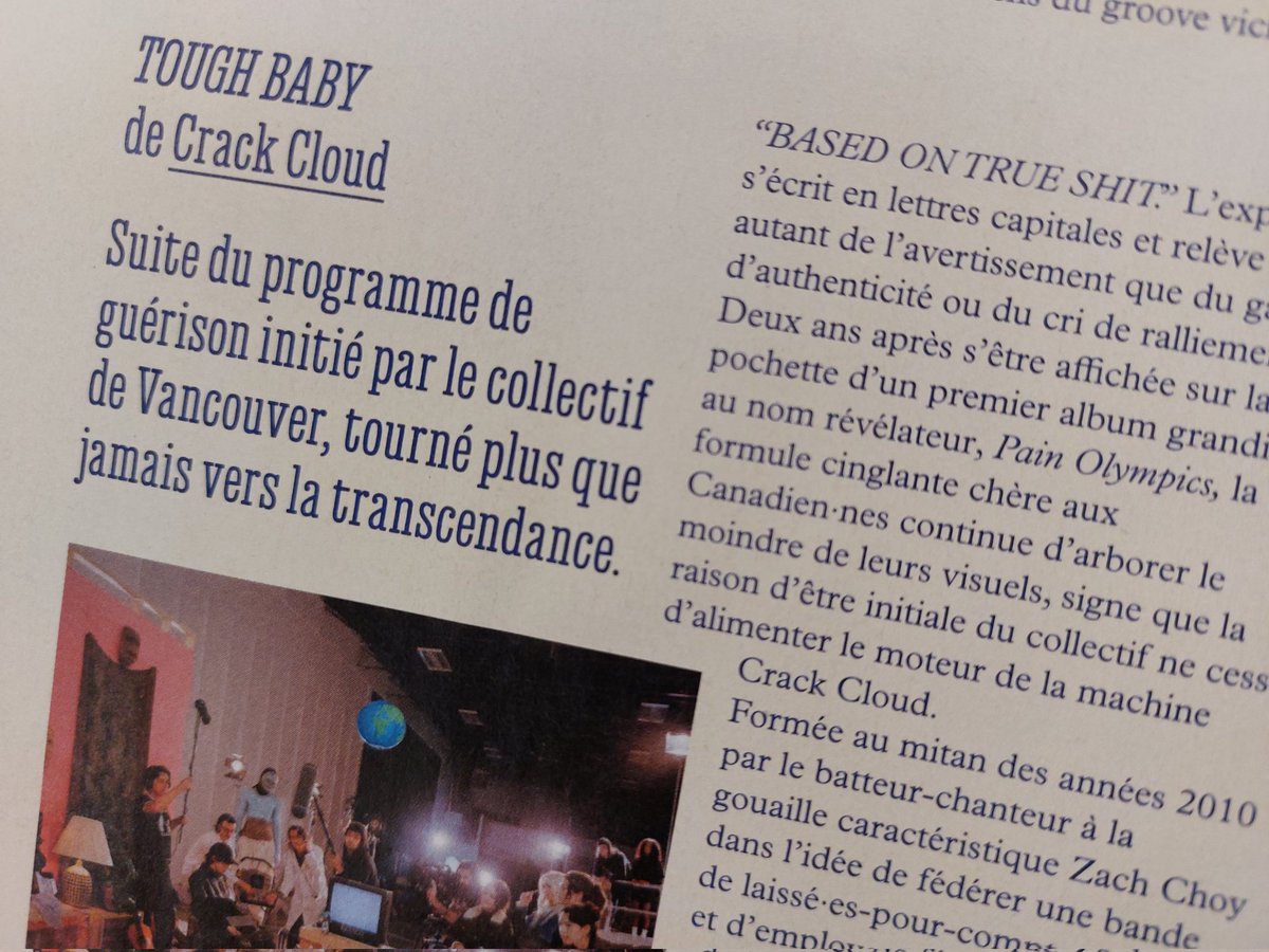 🌎 'Tough Baby' de Crack Cloud dans les Inrocks ce mois-ci • Album dispo ce vendredi sur Meat Machine • En tournée en France en Octobre / Novembre (le 27.10 au Trabendo)

youtu.be/BteWnj3vr1o