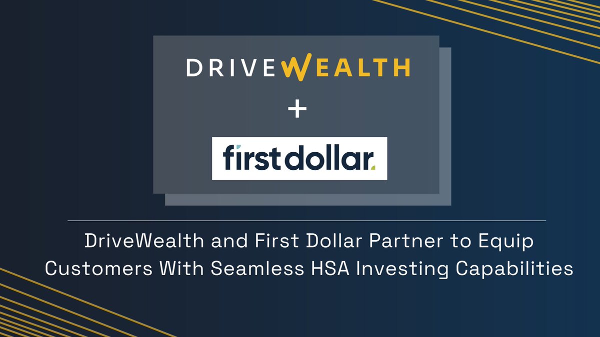 DriveWealth (@drivewealth) on Twitter photo We’re excited to partner with mobile health wallet <a href="/firstdollarinc/">firstdollarinc</a> to empower customers with #HSA investment tools to help them take control of their financial health! Read more: prn.to/3qBUtma We’re excited to partner with mobile health wallet <a href="/firstdollarinc/">firstdollarinc</a> to empower customers with #HSA investment tools to help them take control of their financial health! Read more: prn.to/3qBUtma