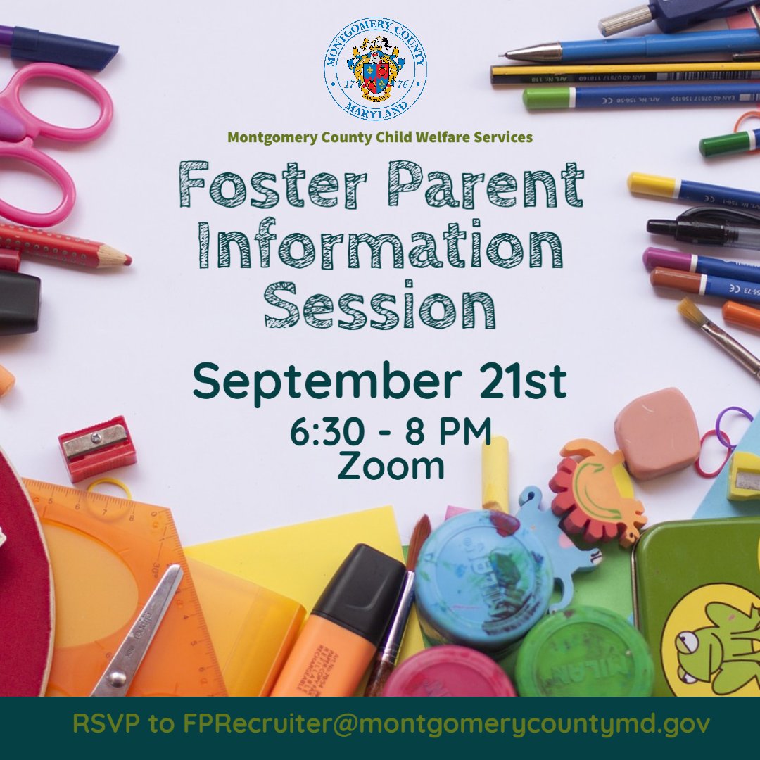 Montgomery County DHHS on Twitter "Choosing to a foster parent