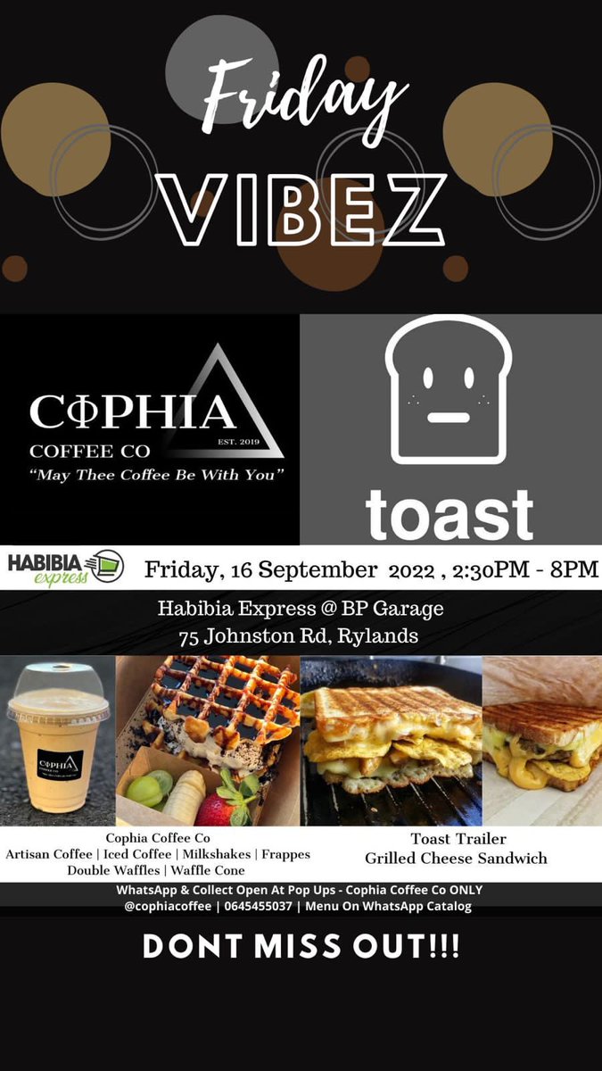 Southern Suburbs peeps! We’re headed your way this Friday! Join us for your fix 🤩🔥♥️