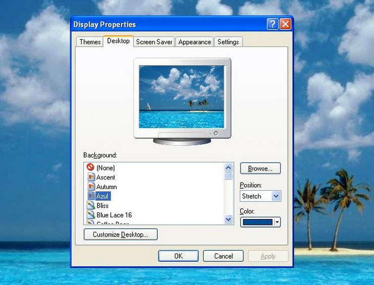 Azul #windowsxp