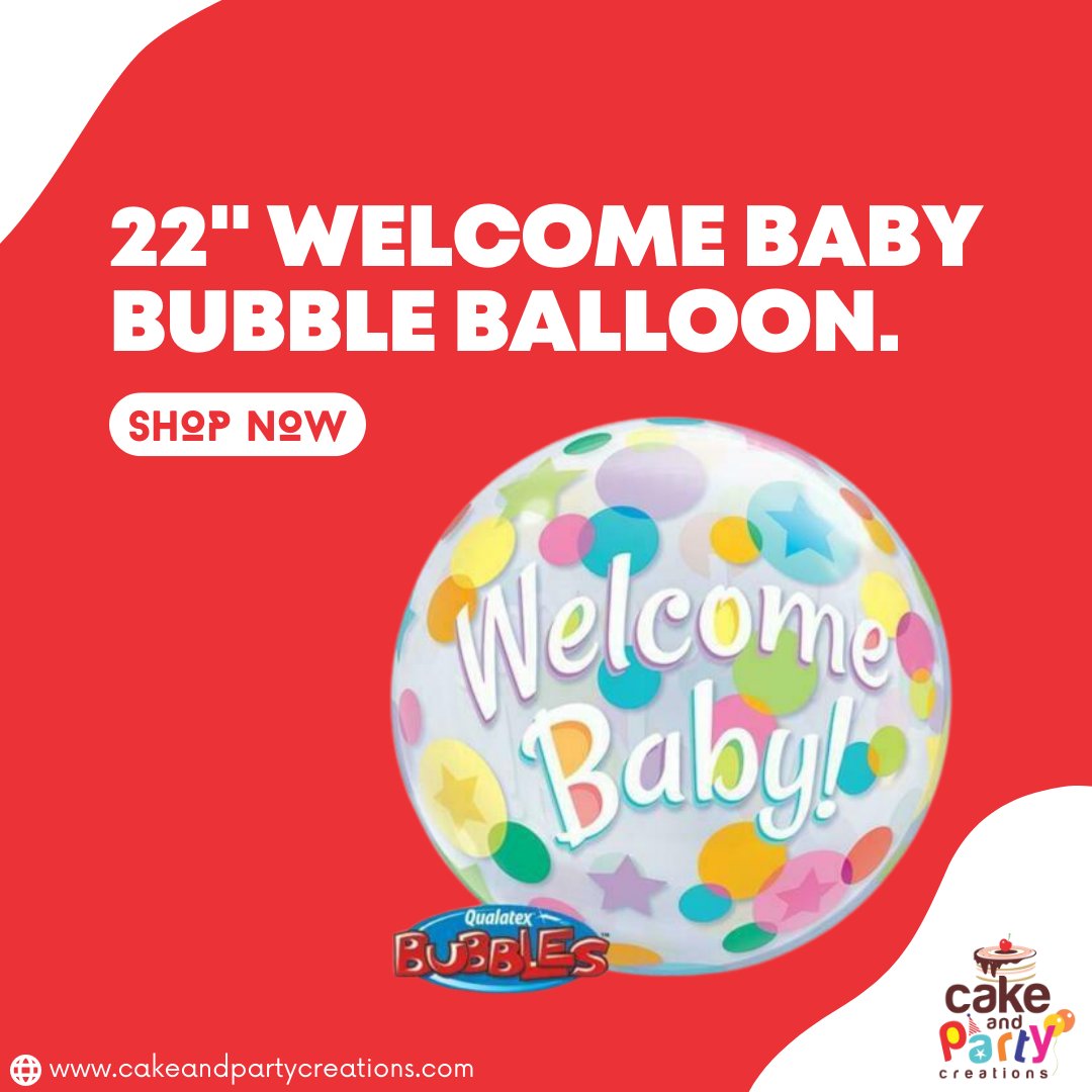 22' Welcome Baby Bubble Balloon.
►This is a brand new high quality bubble balloon.
►This balloon measures  22 inches in size.
Shop now - bit.ly/3xfXWKK
#bubbleballoon #brand