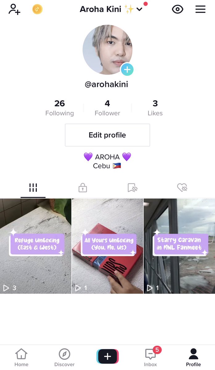 chibuanokini's tweet photo. Finally created a Tiktok account dedicated only for my #Astro #aroha ganaps 🥺💜💜✨ Lez get connected sa Tiktok arohas! 😅🥰 #Filoroha #AstroAroha https://t.co/zvHqa3yuIo