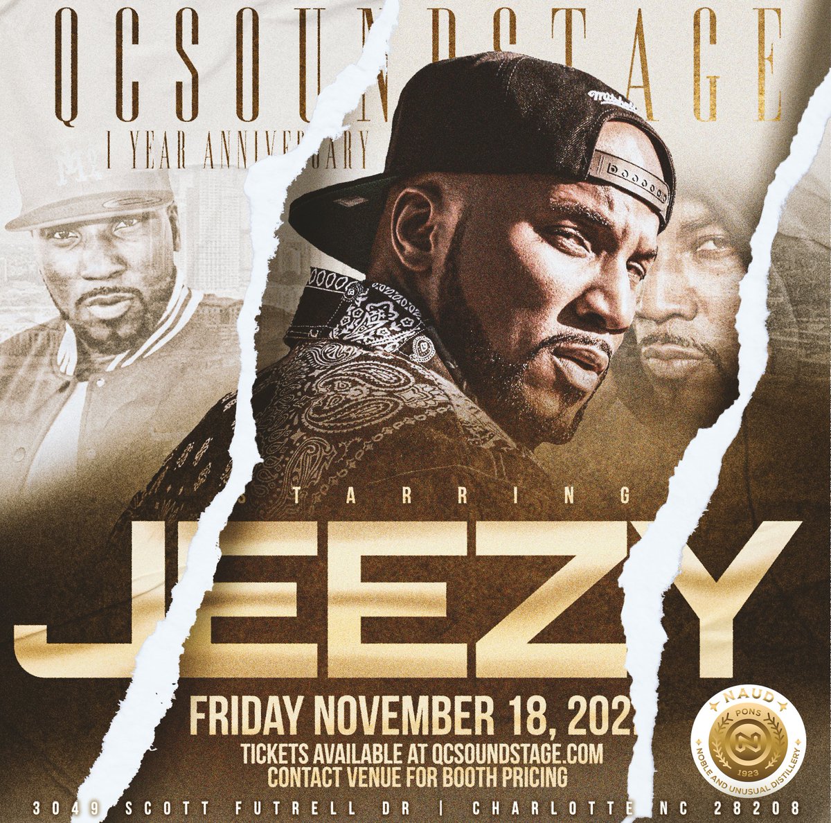 QcSoundstage's tweet photo. Mark your calendars for November 18th. It's the QCSOUNDSTAGE 1st Anniversary and Jeezy will be Performing Live. Tickets go on sale this Friday at 9am. Get your tickets early because this will be a sellout event! 

#charlotteevent #charlottenc #charlotte #clt #cltevents #queencity https://t.co/fbX0qWXDLp