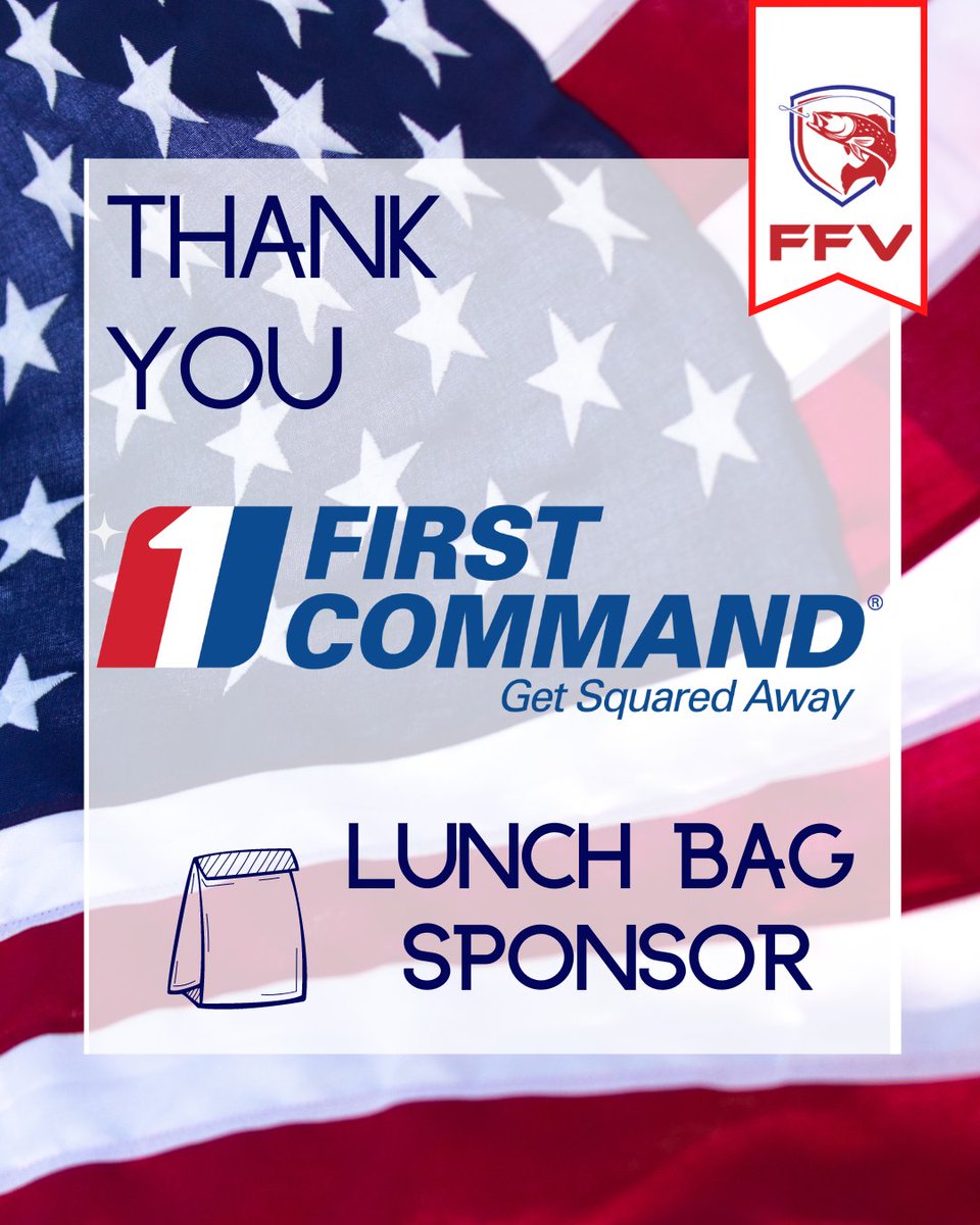 Thank you @FirstCommand  for being our Lunch Sponsor at the Upcoming Fishing For Vets Charity Tournment! We are so grateful for your support!
*
*
*
#firstcommand #Sponsorship #post911vets #VeteransDay2022