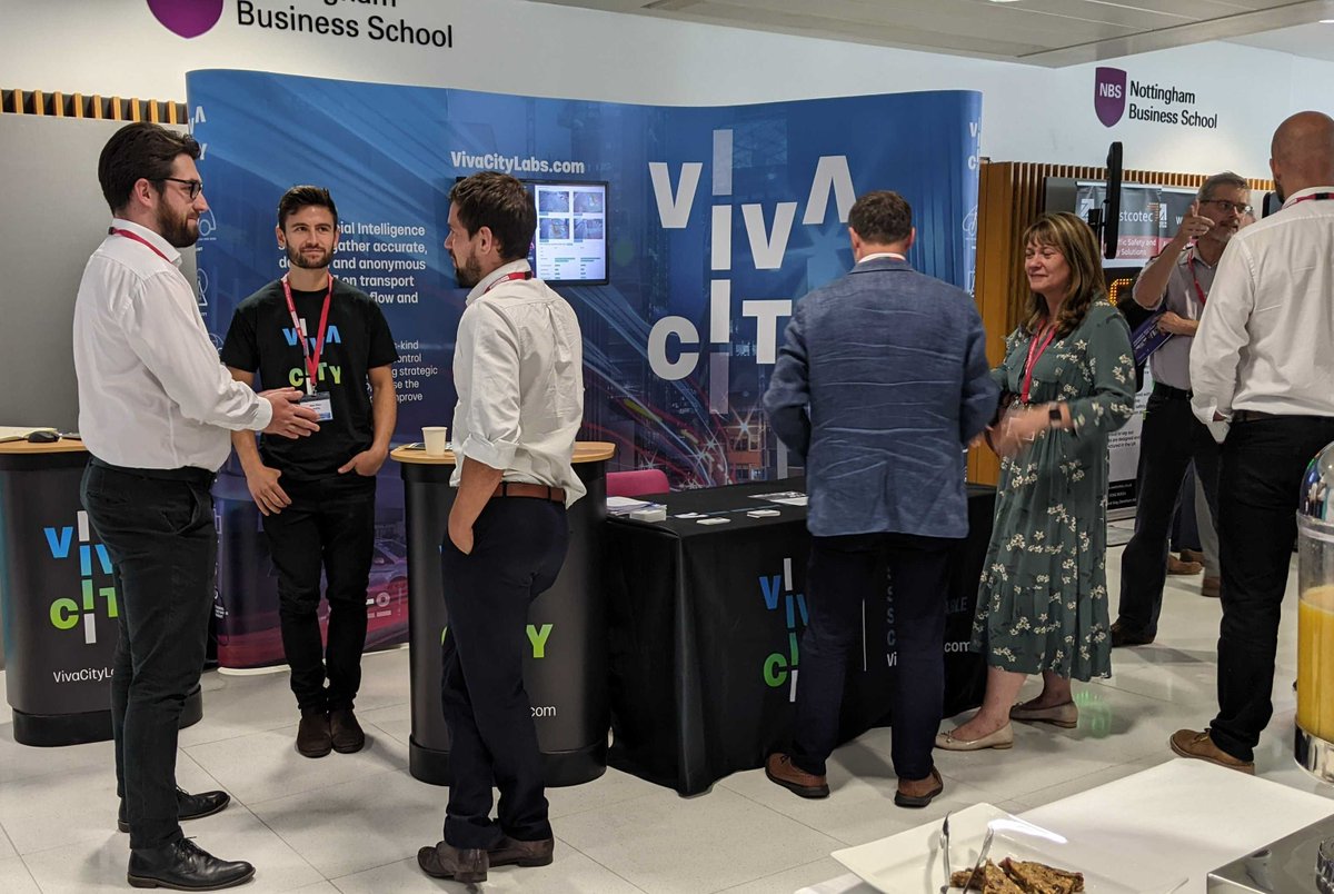 VivacityLabs's tweet photo. Lots of interesting conversations at @JCTConsultancy Symposium today in #Nottingham! Come and say hello to us at stand H2. Very shortly @VivacityLabs Matt Shaw will present our latest paper: 'MOVA vs. VivaCity'. #smartjunctions #traffic #airquality #emissions https://t.co/WPgq3LJMcA