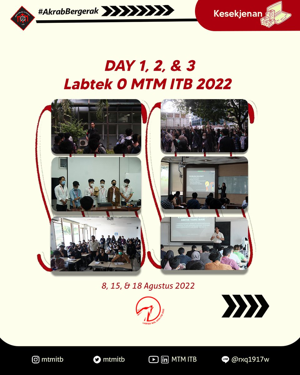 mtmitb's tweet photo. [MTM This Month: Agustus 2022]
Halo BroSis! Gak kerasa udah bulan September aja nih. Penasaran kegiatan MTM apa aja di bulan Agustus? Yuk simak kegiatan-kegiatan MTM di bulan Agustus! (1/3)
#AkrabBergerak
#KesekjenanHero
#HANSIP
#MTMITB https://t.co/WSmHurXqi3